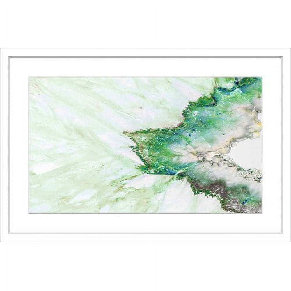 "Green Outline" Framed Painting Print