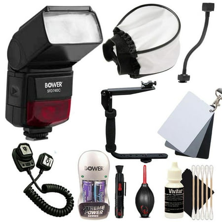 SFD-740C Speedlite Flash with Accessory Bundle for Canon Digital SLR (Best Digital Camera For The Classroom)