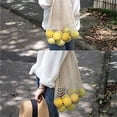 thumbnail image 2 of Mesh Bags Reusable Cotton Mesh Grocery Bags,Net Cotton String,Shopping Bag,Tote Bag Vegetable,Portable/Reusable/Washable, 2 of 6