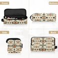 thumbnail image 5 of Hair Tool Organizer Bag with Heat Resistant Mat Removable Travel Storage Case for Hot Air Brushes Curling Irons Floral and Curled Vine Motifs, 5 of 8