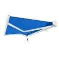 thumbnail image 2 of Awntech 8' x 6.5' Full Cassette Left Motorized Patio Retractable Awning, Bright Blue, 2 of 7