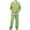 Green, variant on Nrmvnmi Men Pajama Sets Sleepwear 2024 Soft Cozy Stripe Pajama Sets Collared Neck Long Sleeved Tops And Elastic Wais Pants Pajamas Suits Lightweight Breath Loungewear