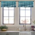 thumbnail image 3 of LALILO Kitchen Curtain Valance Vast Sea Data Sea Ocean Rod Pocket Window Curtain 52"x 18" Set of 2, 3 of 5