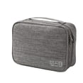 thumbnail image 1 of Bolsa de Almacenamiento de Cables Organizador de Dispositivos Electrónicos Digitales para Viajes, Estuche Portátil para Cables, Cargadores y Accesorios Gris, 1 of 7