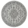 thumbnail image 3 of JONATHAN Y SANTA MONICA 5' Round Area Rug, Rozetta Boho Medallion Textured Weave - Gray/Black, SMB102D-5R, 3 of 3