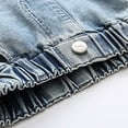 thumbnail image 3 of Tiijoy Girls Bow Straight Leg Denim Pants Casual Pull On Jeans Long Trousers, Sizes 6-16, 3 of 8