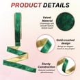 thumbnail image 3 of Cinta de Terciopelo Uxcell, Cintas Doradas Trituradas de Un Solo Lado para Lazos de Manualidades, Decoraciones de Árbol de Navidad Verde, 3 of 7