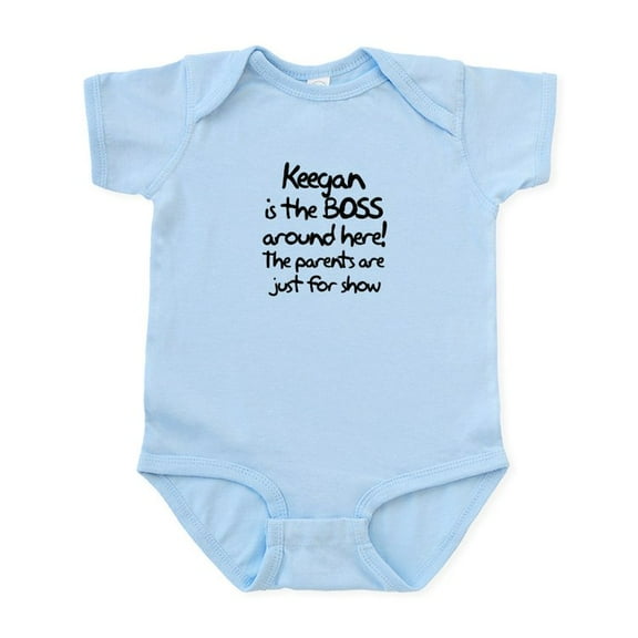 CafePress - Keegan Is The Boss Infant Bodysuit - Baby Light Bodysuit, Size Newborn - 24 Months