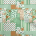 thumbnail image 1 of oneOone Viscose Jersey Green Fabric Floral Diy Clothing Quilting Fabric Print Fabric By Yard 60 Inch Wide, 1 of 7