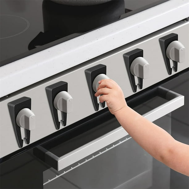 nine bull 6PCS Stove Knob Covers for Child Safety, Gas Stove Baby Proof