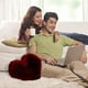 thumbnail image 3 of Almohada de peluche con forma de corazón | Cojín suave de 40 x 50 cm para sofá y cama | Regalo decorativo para esposa, novia o amiga | Decoración para el hogar y la oficina, 3 of 4
