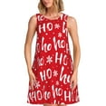 thumbnail image 1 of Xecao Robes d'Été Hoho pour Femmes Robes Décontractées de Plage Sans Manches Robe T-Shirt avec Poches, 1 of 7
