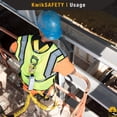 thumbnail image 3 of KwikSafety - Charlotte, NC - Python [External Shock Absorber] Double Leg 6ft Safety Lanyard OSHA ANSI Fall Protection Restraint Equipment Snap Rebar Connectors Construction Arbo, 3 of 9