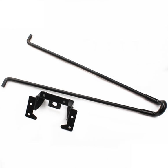 WRISTBIQUE 2Pcs Sturdy Black Metal Folding Desk Legs Easy Install Non Slip Table Replacement Legs