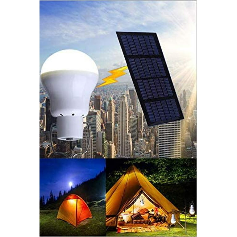 Solar Light Bulbs, Portable Outdoor 130LM Solar Powered LED Light Bulb with  800mAh Rechargeable Battery for Chicken Coop Camping Hiking Tent Shed Patio  Garden Barn (2Pack) : : Sports, Fitness & Outdoors