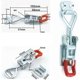thumbnail image 2 of Adjustable Toggle Latches, GH-4001 Toggle Latch, Box Latch, Adjustable Toggle Clamp Lever Clasp, 4 Pieces Clamping Latches, Load Capacity Up to 180kg/, 2 of 5