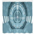 thumbnail image 3 of Ambesonne Outer Space Shower Curtain, Cosmos Ufo Lands, 69"Wx84"L, Blue, 3 of 5