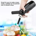 thumbnail image 6 of Whipped Cream Dispenser, Portable Aluminum Whipped Dessert Cream Butter Dispenser Whipper Foam Maker Black, 6 of 10