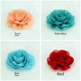 thumbnail image 2 of Flor hecha a mano Flor de gasa perlada Flor de tela DIY Ropa Tocado Accesorios de ropa 42 colores, 2 of 6