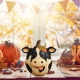 thumbnail image 6 of Farm Animal Pumpkin Figurines, Halloween Funny Resin Farm Statue, Fall Thanksgiving Decorations Festival Ornament, Autumn Cute Farmhouse Table Centerpiece Decor Sculpture for Harvest Season, 6 of 7
