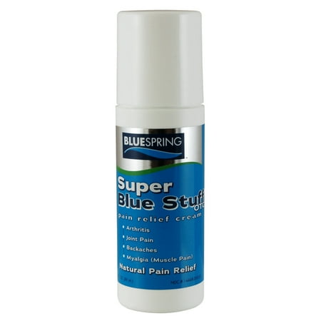 Blue Stuff Super Blue Stuff OTC Natural Pain Relief Cream - Fast Action Relief 3-oz roll-on