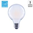 thumbnail image 4 of 40-Watt Equivalent G25 Dimmable Vintage Edison LED Light Bulb White (3-Pack), 4 of 6