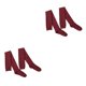 thumbnail image 3 of Calcetines hasta la rodilla Minnieouse 80cm para mujer transpirables invierno Vino rojo 2piezas, 3 of 6
