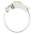 thumbnail image 4 of Three-Stone Engagement Ring for Women - 3.5ct Natural Citrine in 14K White Gold Promise Ring, 4 of 7