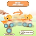 thumbnail image 6 of AOKESI 4 PCS Baby Friction Power Dinosaur Car Toys, Press and Go Dino Trucks Gift Toys, Pull Back Construction Cars Dino Vehicles for Boys Girls, 6 of 8