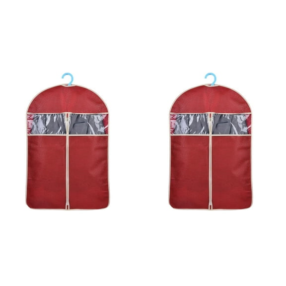 50.39"x23.62" Garment Bag for Suits & Dresses - Breathable Gusseted Clothes Storage Cover with Zippered Pocket, Hanging Wardrobe Organizer for Coats, Shirts & Travel