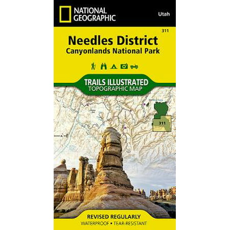 National Geographic Maps: Trails Illustrated: Needles District: Canyonlands National Park - Folded
