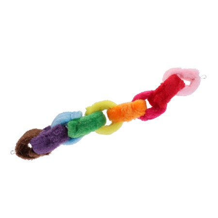 Nine s Rope with Rainbow Color Toy For Parrot Parakeets Macaw