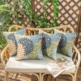 thumbnail image 2 of Outdoor Throw Pillow Covers 16x16 Inch Waterproof Spring Summer Floral Art Modern Classic Outdoor Pillow Covers for Patio Funiture Garden Couch, 2 of 7