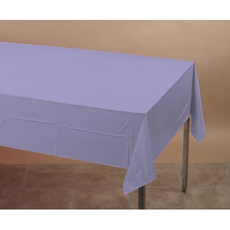 

Club Pack of 12 Luscious Lavender Disposable Plastic Table Cloth Covers 9