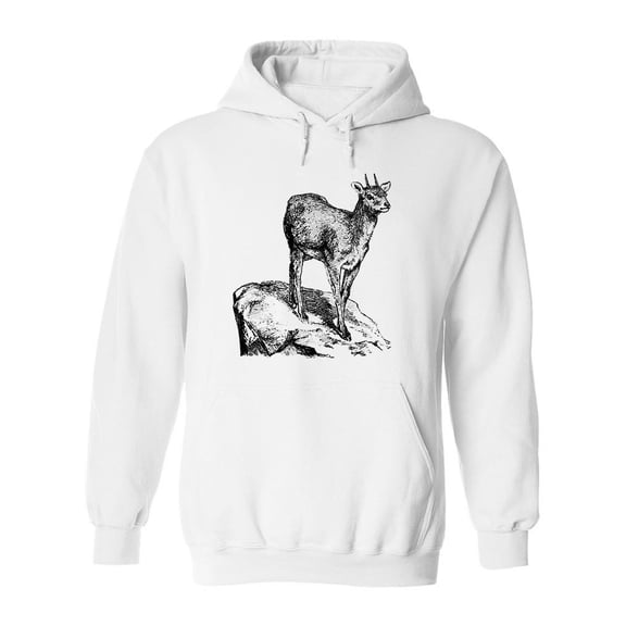 Klipspringer Sketch Hoodie Men -Image by Shutterstock, Male x-Large
