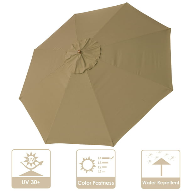 Yescom 13 Ft Patio Umbrella Replacement, 13 Ft Patio Umbrella Replacement Canopy