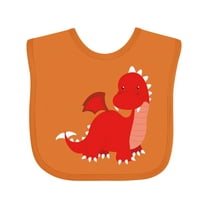 Inktastic Adorable Red Dragon Boys Baby Bib
