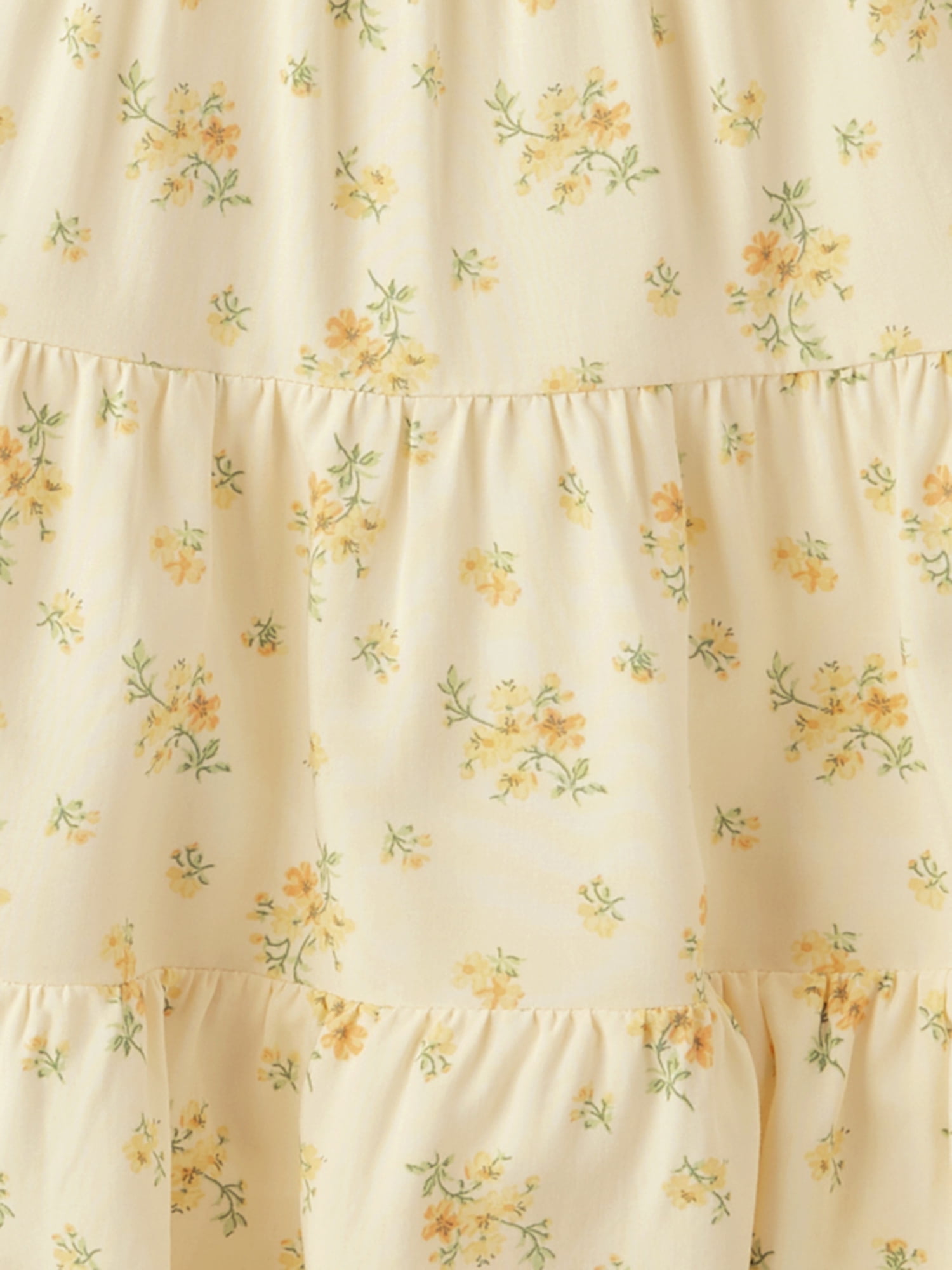 The Children's Place Girls Short Puff Sleeve Floral Tiered Corset Dress, Sizes XS-XXL