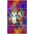 thumbnail image 2 of Visage Coloré de Tigre et Femme - Grande Toile Abstraite, 2 of 3