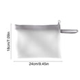 thumbnail image 3 of CaiYueKe Clear Frosted TPU Waterproof Document Bag A5 File Pouch Portable Zipper File Folder for Papers Office Supplies Stationery Travel Organizer with Hand Strap, 3 of 7