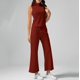 thumbnail image 2 of Conjuntos de dos piezas para mujer para el verano 2025: camiseta sin mangas con cuello alto y pantalones cortos. Chándal deportivo, XS-XXL., 2 of 6