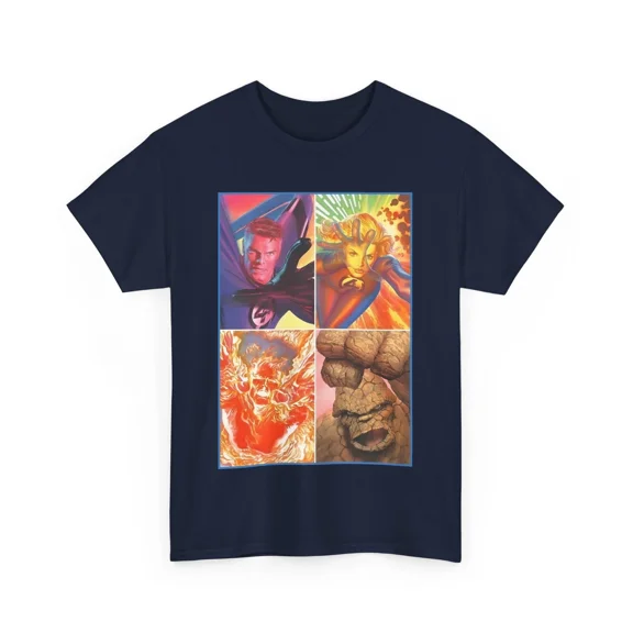 CLASSIC Fantastic Four T-Shirt - Alex Ross Art - Comics - New Movie 2025
