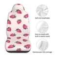 thumbnail image 5 of Honeii Hand Drawn Strawberry Print Car Seat Covers 2 Pieces, Full Set Universal Seat Covers for Cars, Waterproof Auto Seat Protectors, 5 of 7