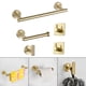 thumbnail image 5 of Juego de herrajes para baño mate, toallero, soporte para papel higiénico para baño de hotel Oro B, 5 of 9
