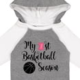 thumbnail image 4 of Inktastic My 1st Basketball Season Girls Long Sleeve Baby Bodysuit, 4 of 5