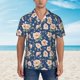 thumbnail image 2 of Balery Flower Camisas hawaianas de manga corta para hombre, camisas playeras de corte holgado, camisas de vacaciones con botones,Large, 2 of 7