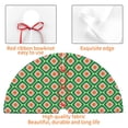 thumbnail image 4 of Picia 60s and 70s Style Print Christmas Tree Skirt , Christmas Tree Skirt Ornaments for Merry Christmas Holiday Party Decorations Indoor Outdoor-36", 4 of 7