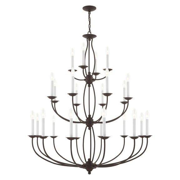 Livex Lighting 24 Light Chandelier in Bronze
