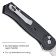 thumbnail image 4 of CRKT Sero Everyday Carry Folding Knife with Crossbar Lock: S35VN Plain Edge Blade, Black Glass-Reinforced Nylon Handle, 7170, 4 of 5