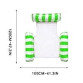 thumbnail image 3 of Ohmyroo Inflatable Floating Lounger Thickened Striped Swimming Pool Raft For Summer, 3 of 6